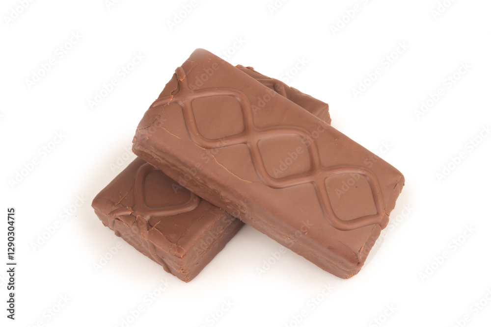 Chocolate bar isolated on white background Chocolate bar isolated on white background