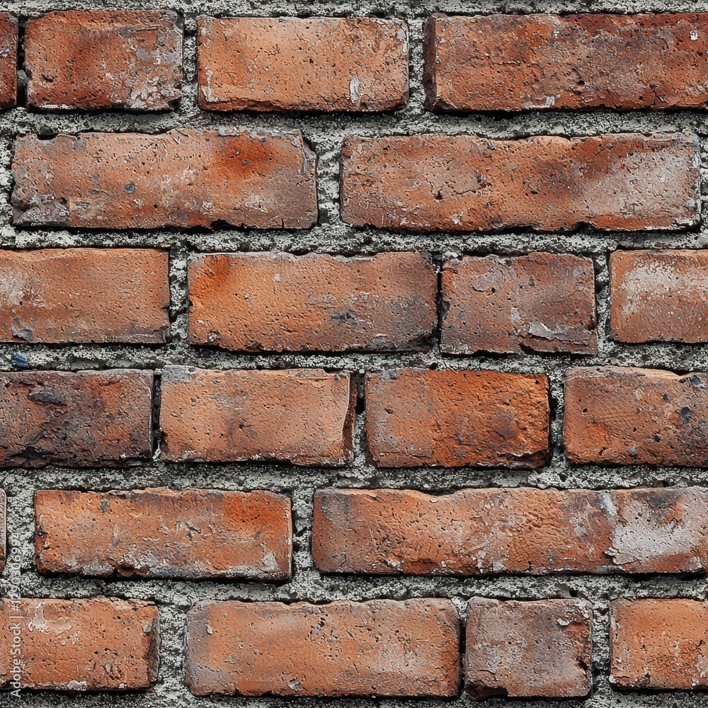 Classic brick wall texture displaying the timeless charm of red bricks arranged in a sturdy and durable formation Seamless Texture concepts Classic brick wall texture displaying the timeless charm of red bricks arranged in a sturdy and durable formation Seamless Texture concepts