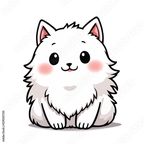 cute white cat