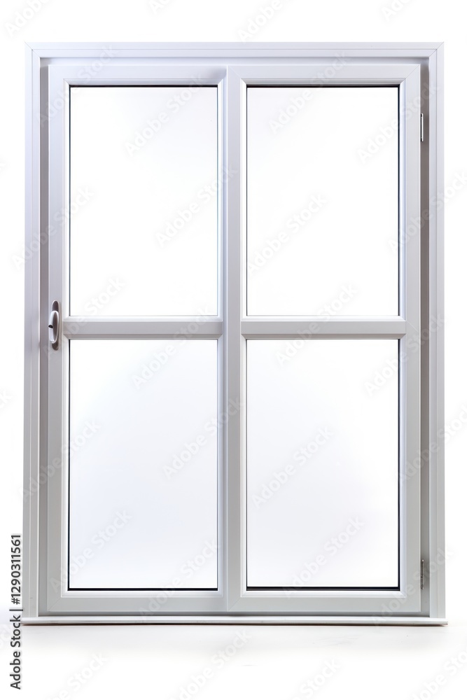 A modern window architecture building white. A modern window architecture building white.