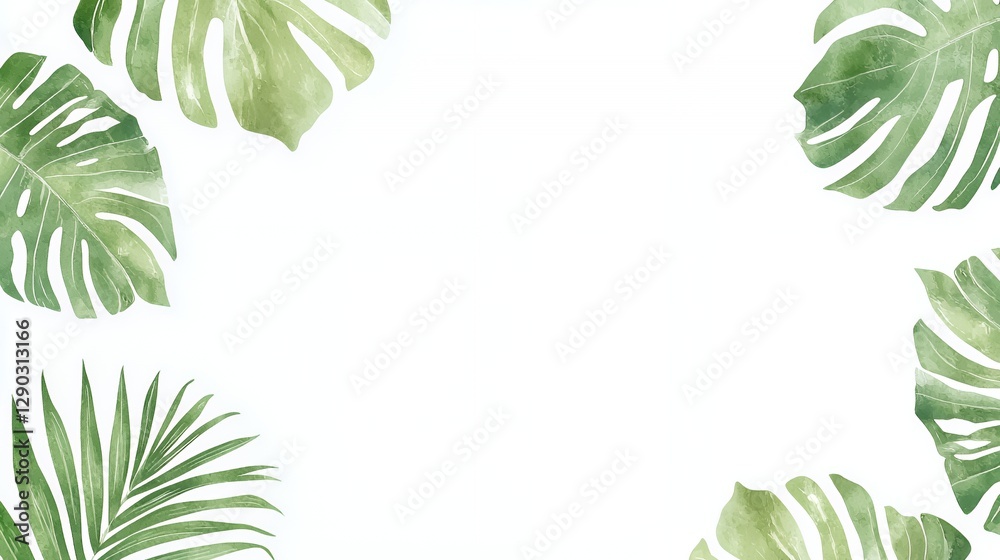 Naklejka premium Single Tree on a Lush Green Hill Under a Bright Sunny Sky