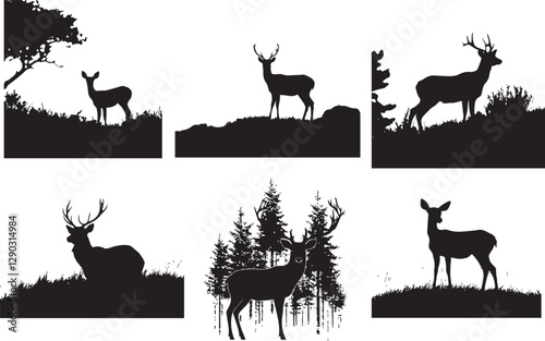 deer silhouettes