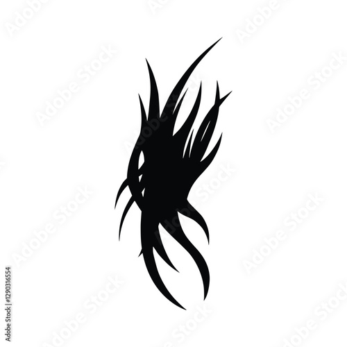 Tribal tattoo with various ethnic styles including Maori, Gothic and Celtic