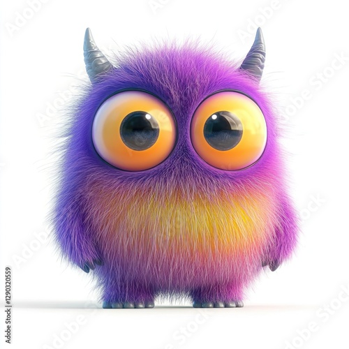 Monster illustration colorful creature.