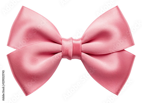 Pink Bow tie isolated on transparent background, bow-tie PNG