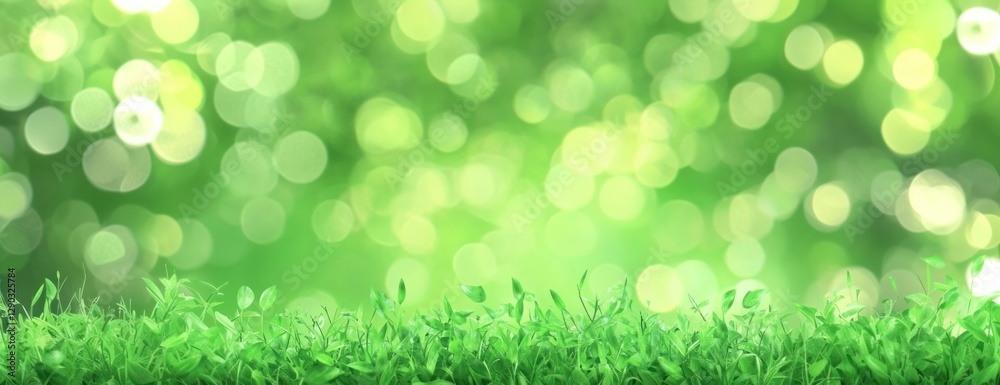 Obraz premium Grass green background outdoors.