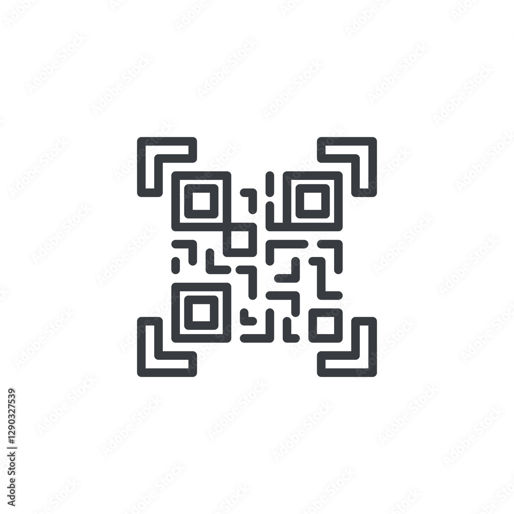 QR Code Scan line icon QR Code Scan line icon