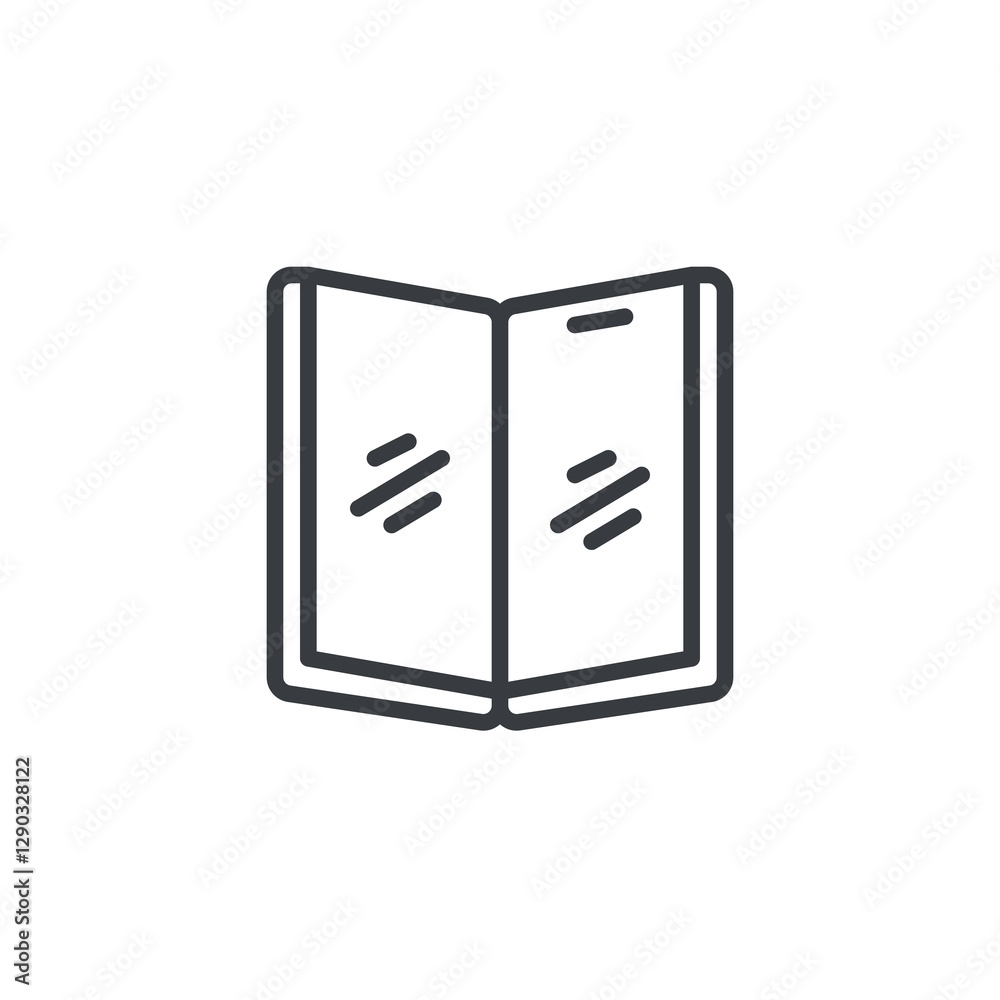 Foldable Phone line icon Foldable Phone line icon