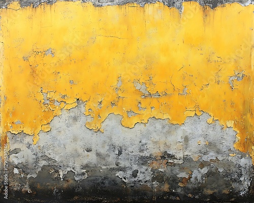 Weathered yellow wall texture