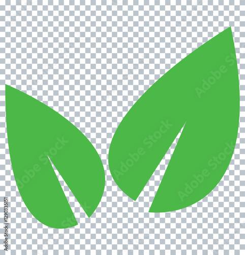 green leaf icon vector design.