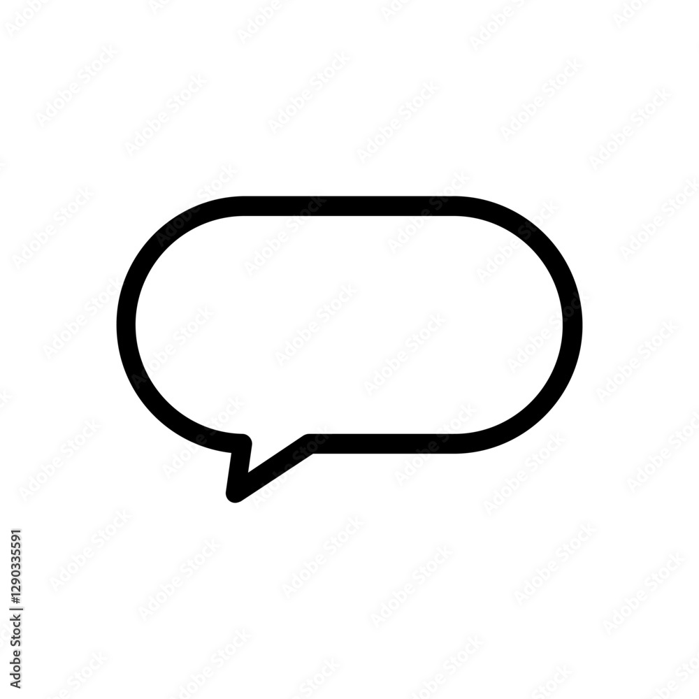Naklejka premium speech bubble illustration icon