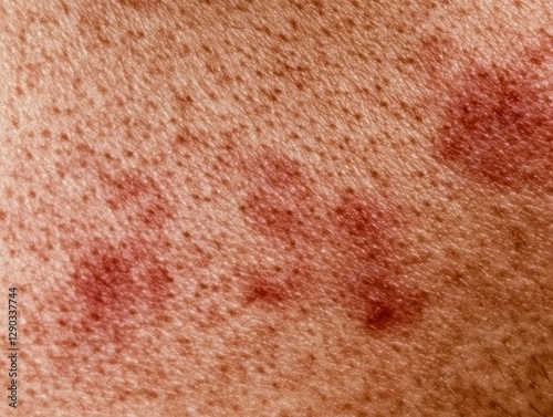 Close-up of fair skin with melasma patches, dermatology stock photo, clinical lighting, beauty industry