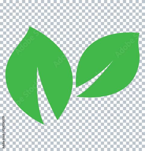 green leaf icon vector design.