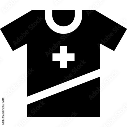 Minimalist t-shirt icon in SVG format, featuring a simple t-shirt shape. Ideal for fashion, apparel, clothing, and retail-related designs.

