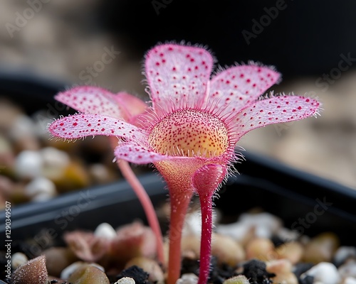 Close-up Pink Succulent Flower