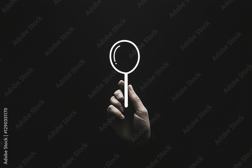 Minimalist search icon, clean lines. White on black background. Balance of curves and sharp edges. Monochrome. Sleek, elegant, and mystical. No text. Suit small size display. Minimalist search icon, clean lines. White on black background. Balance of curves and sharp edges. Monochrome. Sleek, elegant, and mystical. No text. Suit small size display.