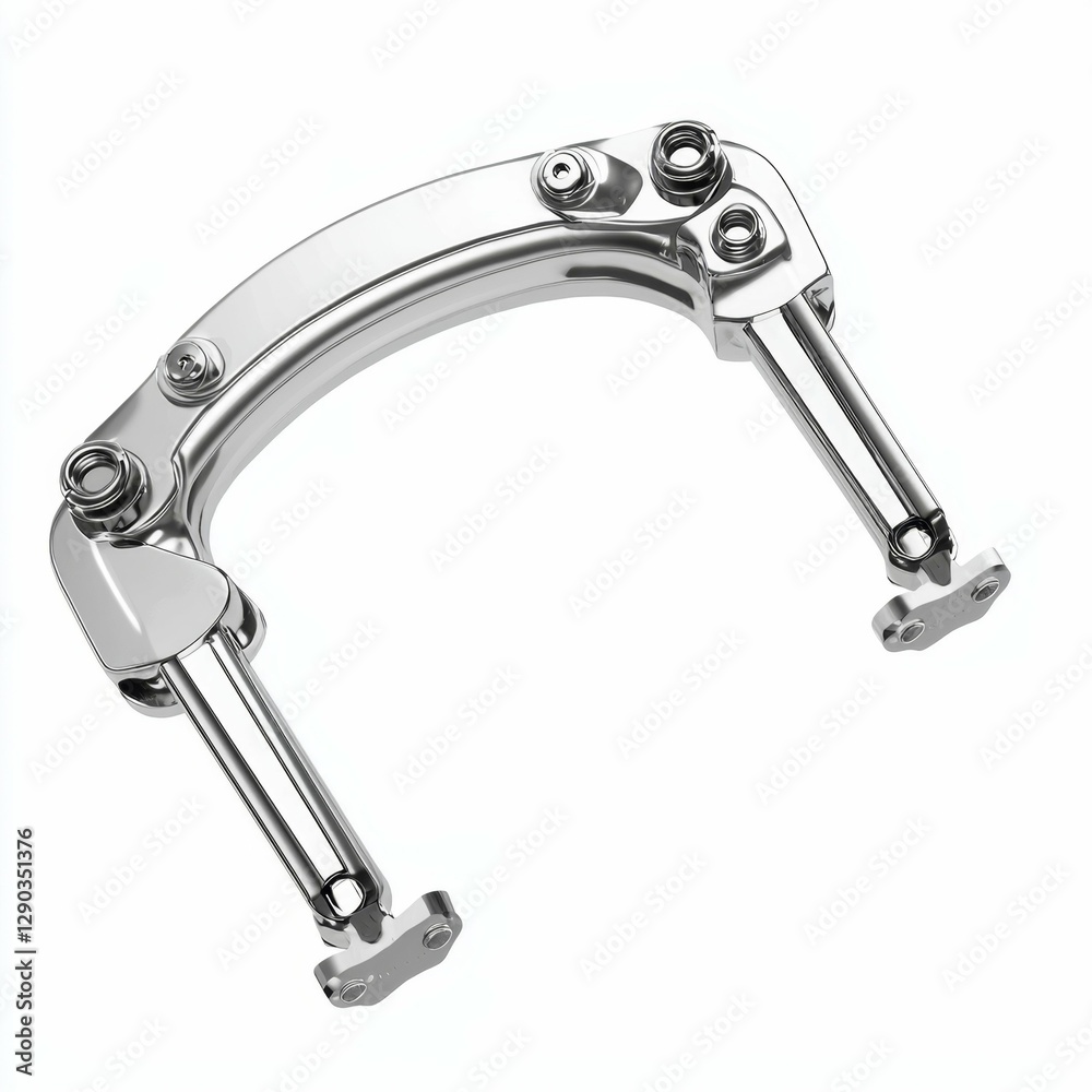 Chrome-Plated Mechanical Clamp for Various Industrial Applications and Precision Engineering Tasks Chrome-Plated Mechanical Clamp for Various Industrial Applications and Precision Engineering Tasks