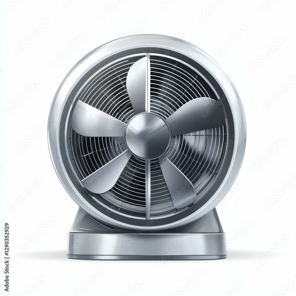 Silver Modern Desk Fan with Sleek Design, Efficient Airflow, Perfect for Home or Office Use, Enhancing Comfort and Style Silver Modern Desk Fan with Sleek Design, Efficient Airflow, Perfect for Home or Office Use, Enhancing Comfort and Style