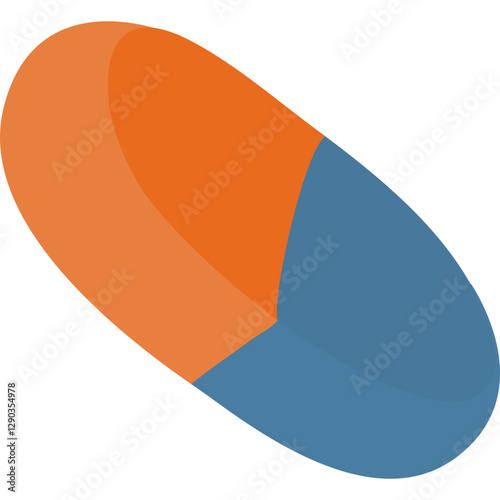 Flat Eraser Illustration