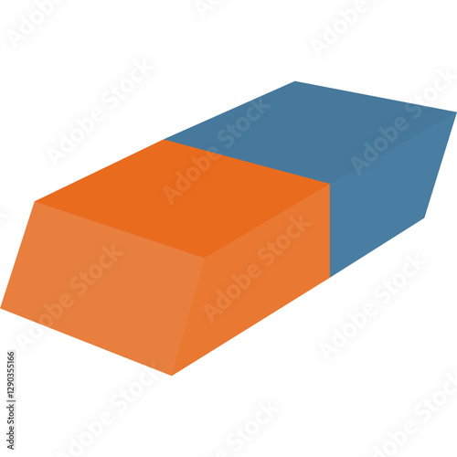 Flat Eraser Illustration