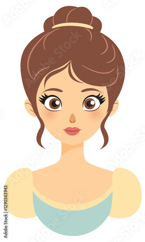 Elegant Princess Vector Illustration
