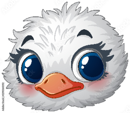 Adorable Baby Bird Illustration