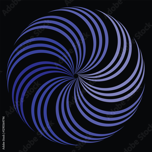 The abstract vibrant spiral of colorful geometric patterns.