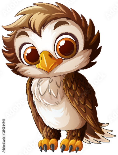 Adorable Baby Owl Illustration