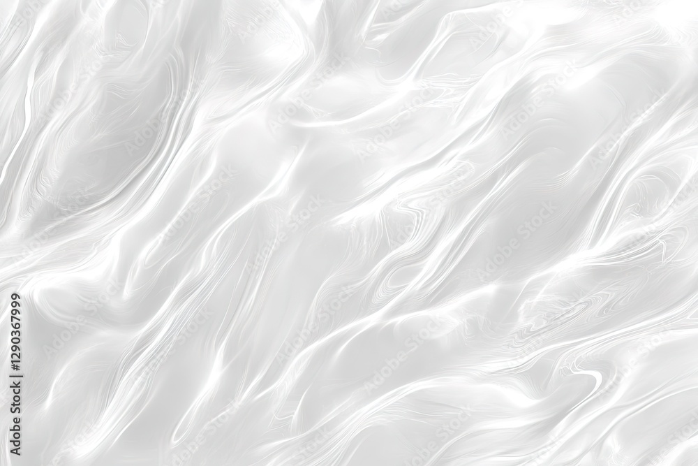 Obraz premium Fluid White Water Ripple Texture: Abstract Background Design. Perfect for websites, presentations, branding, and more. Elegant, clean, and modern aesthetic. Ideal for minimalist designs and 