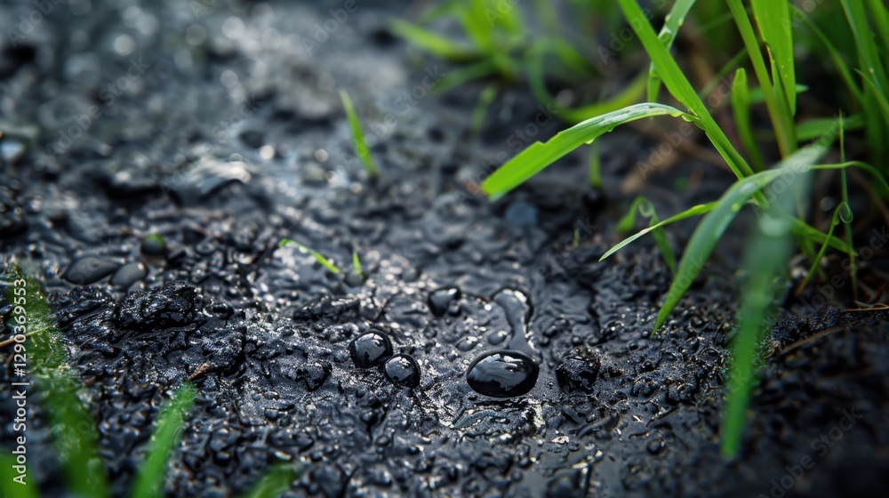 Damp Earth: Soil that retains moisture after a rainfall or irrigation, creating a refreshing, earthy scent that fills the air and nourishes plant life.
