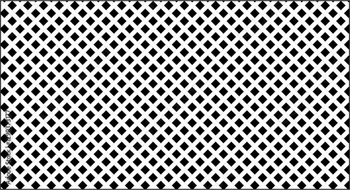 Weave seamless pattern. Repeating black woven basket isolated on white background. Repeated diagonal woven for design prints. Repeat basketweave structure. Geometric lattice. Vector