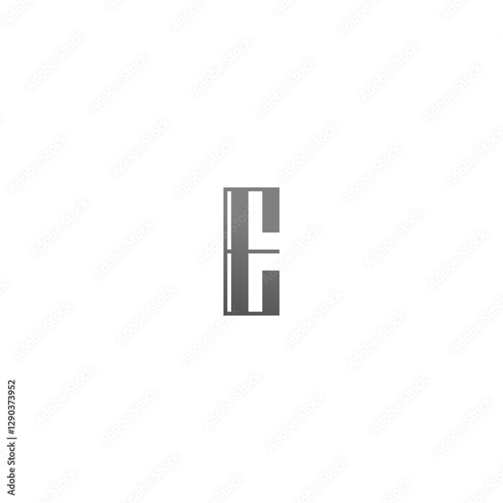 Elegant and luxurious E letter logo. E logo for men's brand Elegant and luxurious E letter logo. E logo for men's brand