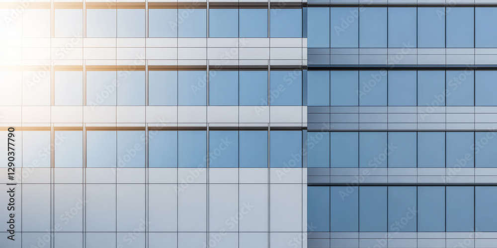Modern architectural design with reflective glass surfaces in a urban setting during daylight hours Modern architectural design with reflective glass surfaces in a urban setting during daylight hours