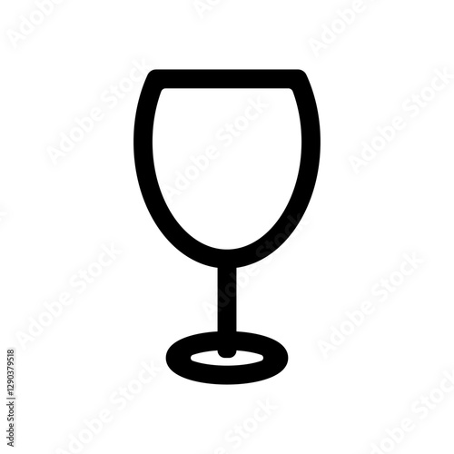 ワイングラスのアイコンイラスト