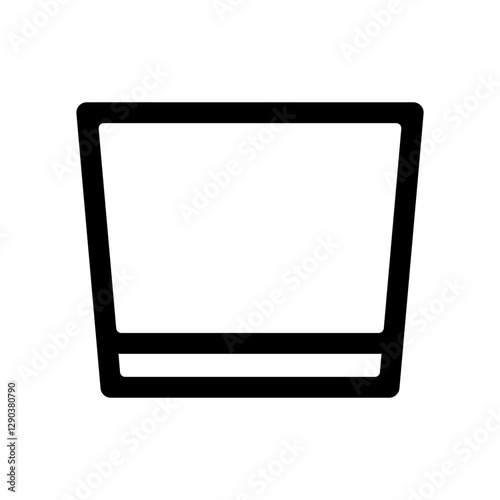 ロックグラスのアイコンイラスト