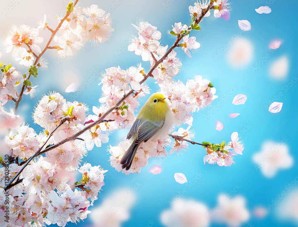 Generated image 桜と小鳥 Generated image 桜と小鳥