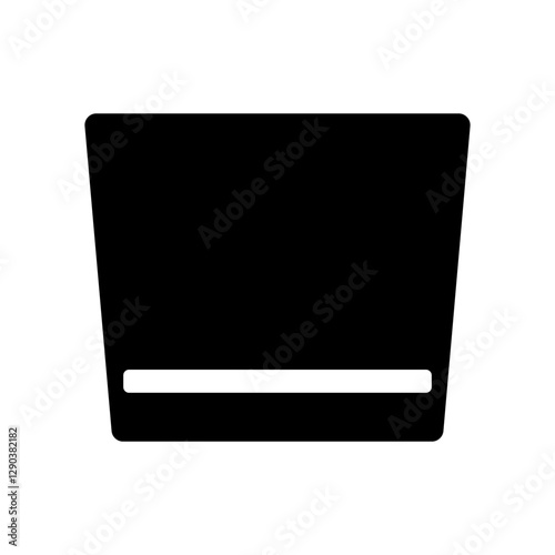 ロックグラスのアイコンイラスト