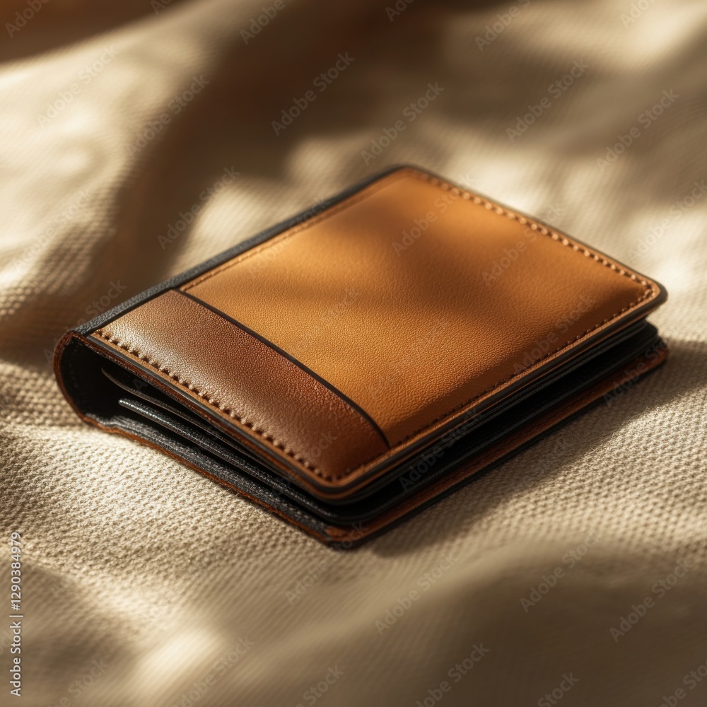 Studio shot of a minimalist wallet, isolated with soft lighting, creating a professional and versatile look, enhancing its compact and stylish appeal. Studio shot of a minimalist wallet, isolated with soft lighting, creating a professional and versatile look, enhancing its compact and stylish appeal.