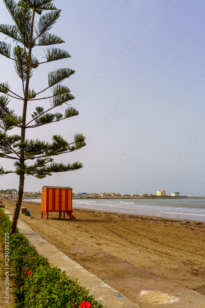 View of the beach, in El Jadida