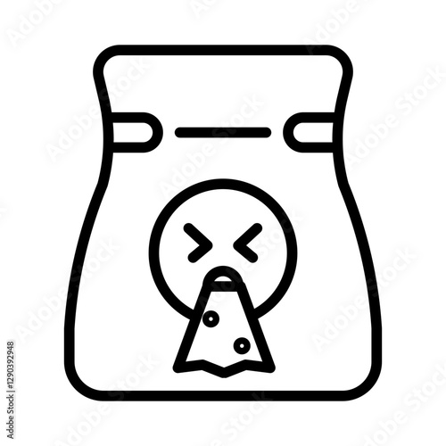 Vomit bag icon