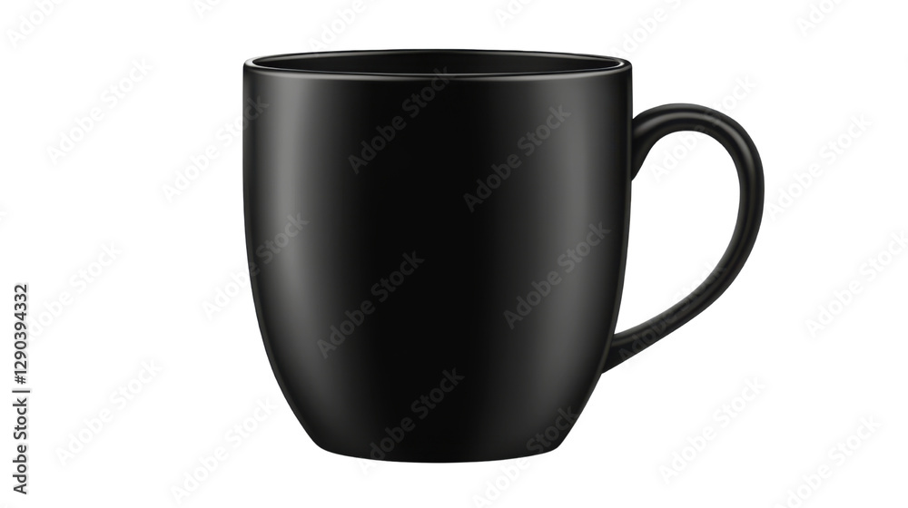 black coffee cup isolated on white background black coffee cup isolated on white background