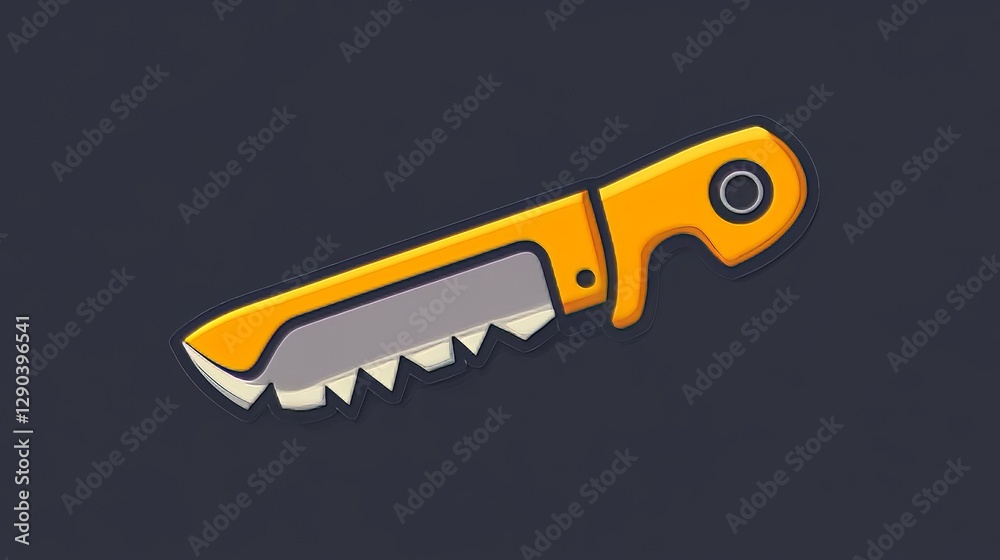Obraz premium A line style icon of steel cutter 