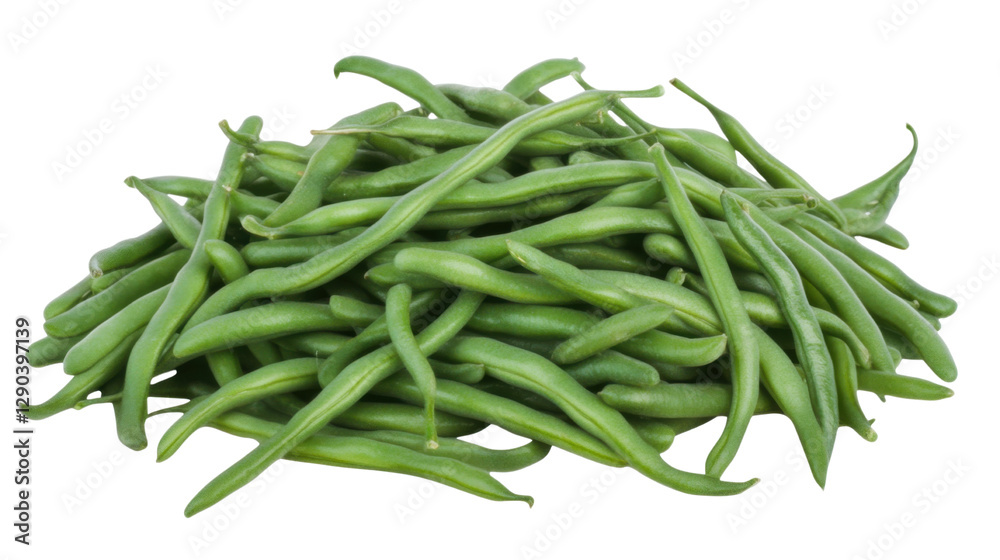 Pods of pea isolated on white background
