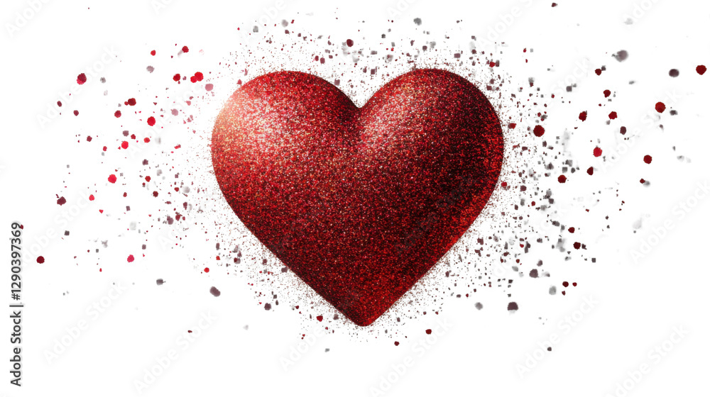 red heart isolated on white background red heart isolated on white background