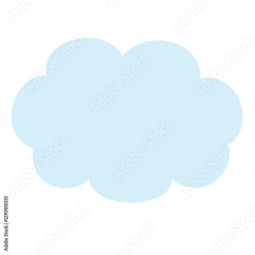 シンプルな雲のイラスト