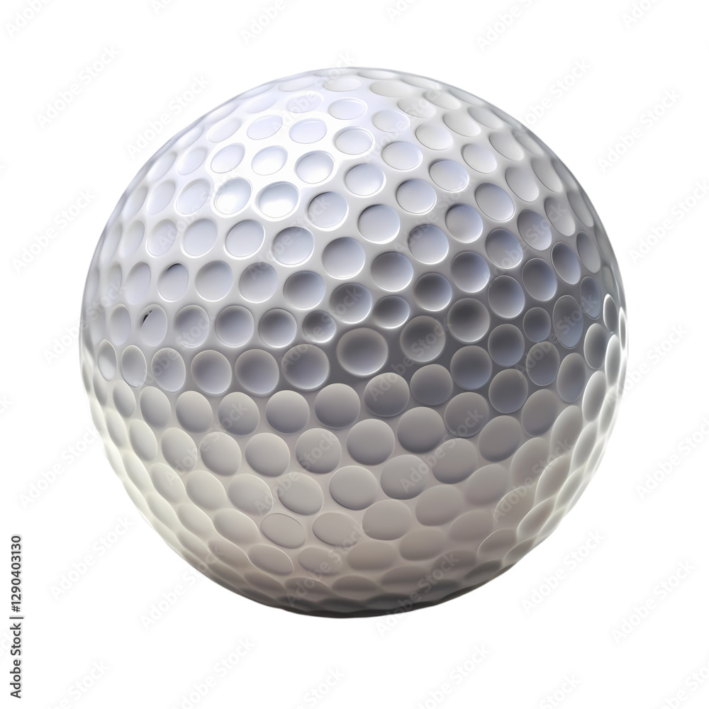 Golf Ball: High-Res Image & Texture isolated on transparent background Golf Ball: High-Res Image & Texture isolated on transparent background