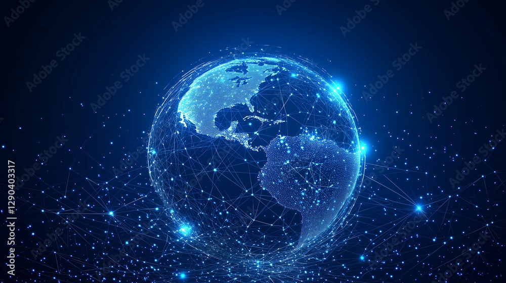 Obraz premium earth and moon