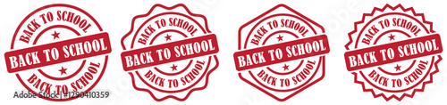 Back To School round composition banner. Back to School Quality Original Stamp Design Vector. Back 2 school symbol. Back to School Rubber Stamp Badge Set Vector Illustration. Back to School icons. 