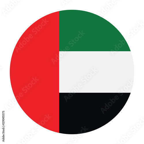 United Arab Emirates circle flag logo icon digital vector illustration Free Download United Arab Emirates circle flag logo icon digital vector illustration - GFXLoad