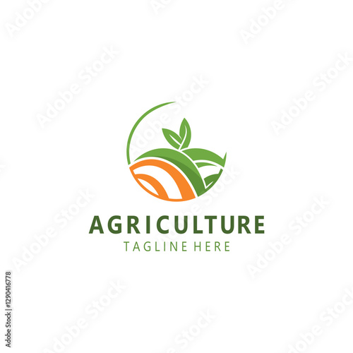 Wallpaper Mural Agriculture Farm Logo Design. Premium country farming field natural harvest Torontodigital.ca